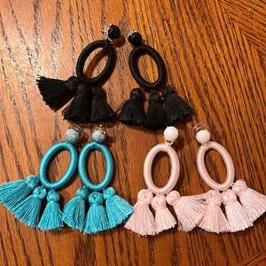 3 pairs of sugar fix earrings
